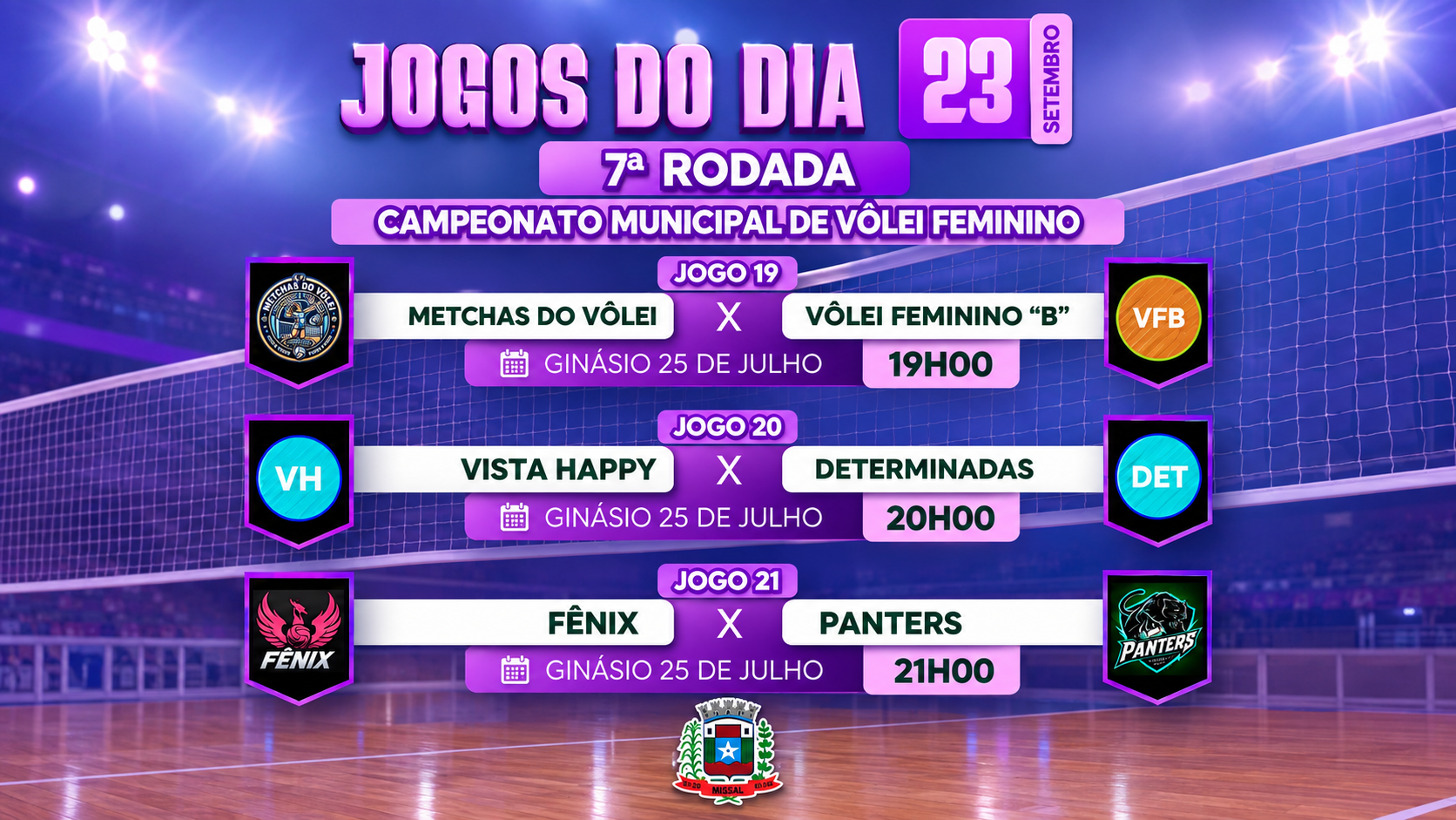 RODADA DECISIVA NO VÔLEI FEMININO