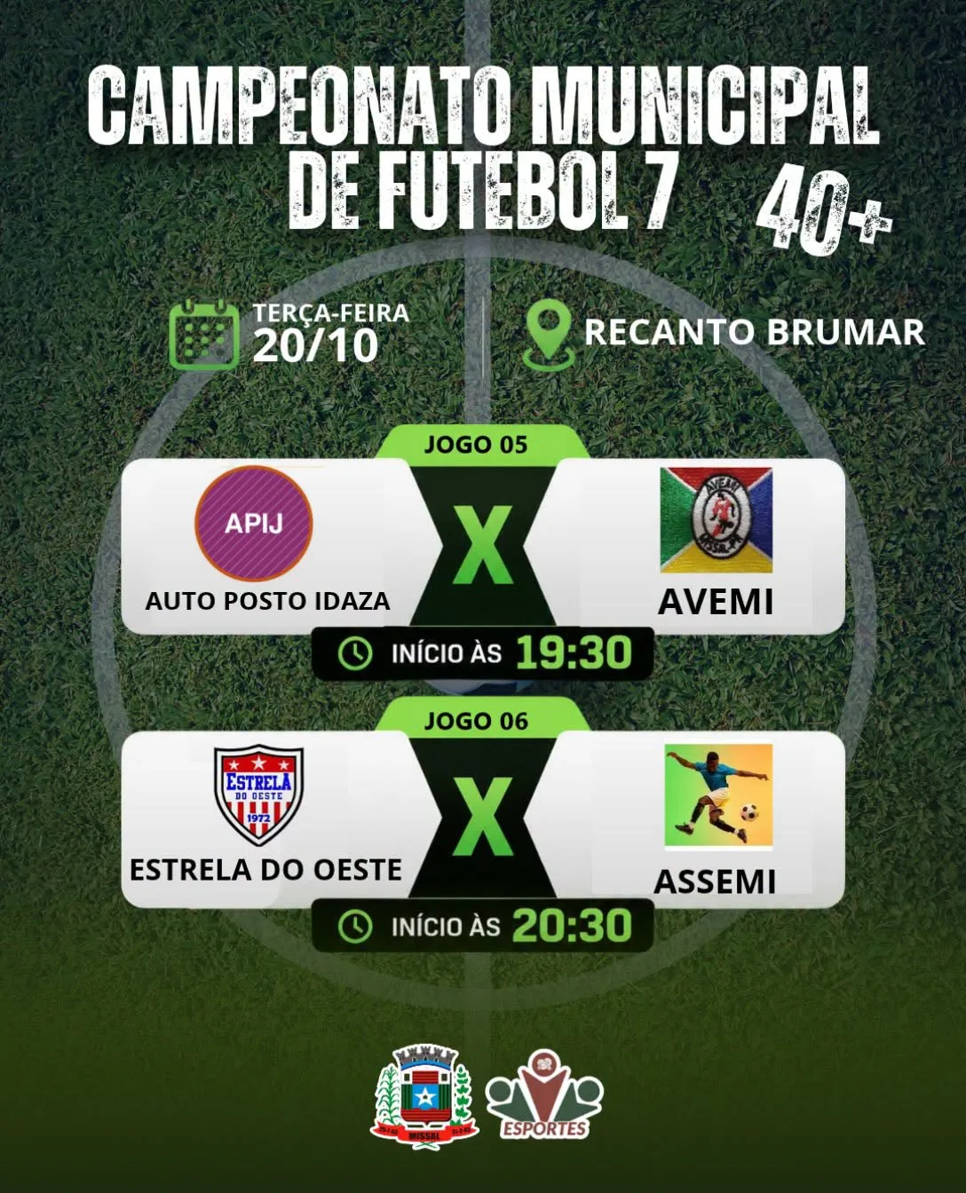 4ª RODADA DO FUTEBOL 7 VETERANOS
