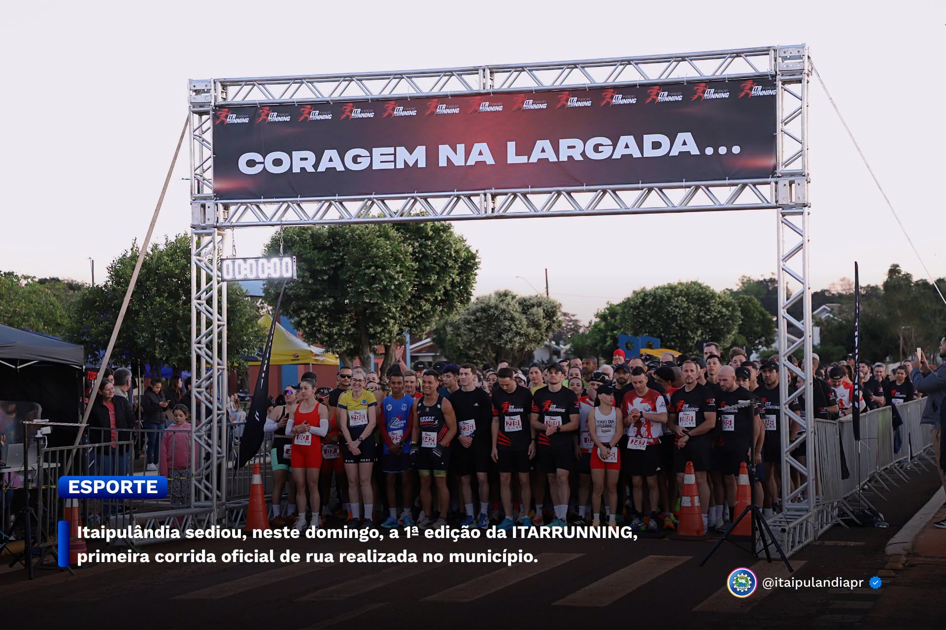 Itaipulândia sediou, neste domingo, a 1ª edição da ITARRUNNING, primeira corrida oficial de rua realizada no município.