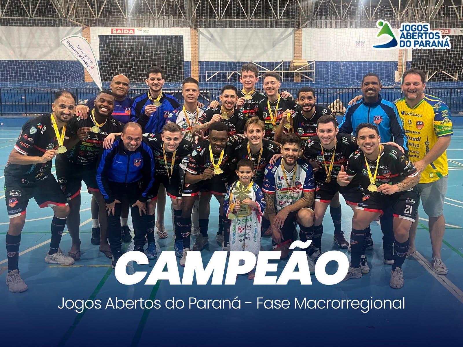 AFI Uniguaçu Itaipulândia é campeã da fase macrorregional dos Jogos Abertos do Paraná